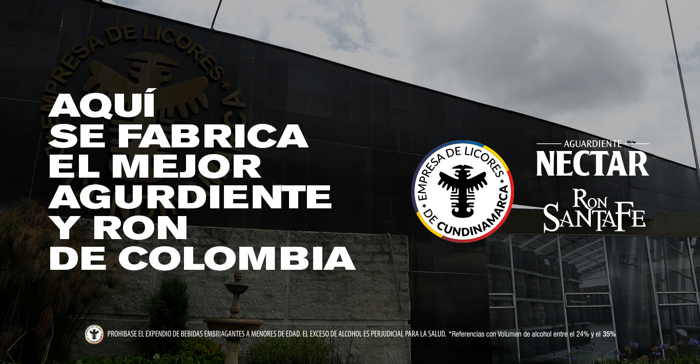 La Empresa de Licores de Cundinamarca, te invita a conocer las instalaciones de donde se fabrica el mejor aguardiente (Néctar) y el Mejor Ron de Colombia (Ron Santafé ). Ubicada en la Autopista Medellín, Km 3.8 Vía Bogotá-Siberia.